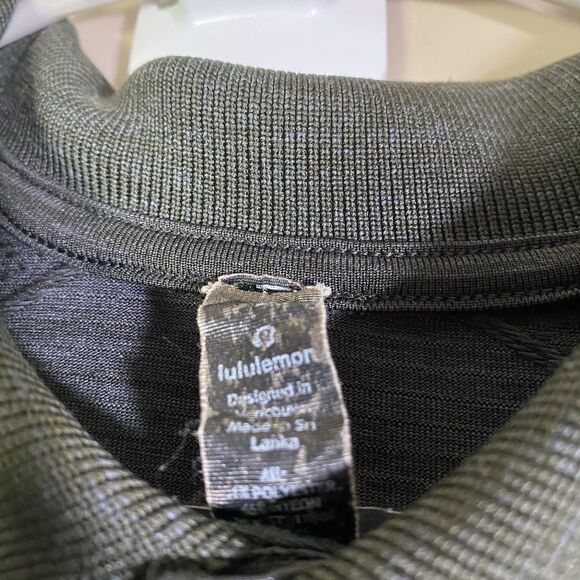 Lululemon Performance Golf Athletic Polo Blue Gray Men’s Large - Picture 4 of 10